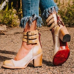 Free Bird Bonnie Bootie - Yellow Snake Multi